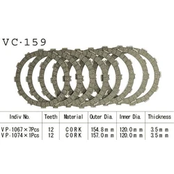 Kit Disques d'Embrayage Garnis Gl1100 1980/1983 Kit Disques d'Embrayage Garnis Gl1100 1980/1983