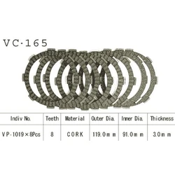 Kit Disques d'Embrayage Garnis Vf400 F 1983/1986 Kit Disques d'Embrayage Garnis Vf400 F 1983/1986