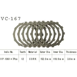 Kit Disques d'Embrayage Garnis Xrv750 Africa Twin 1990/2002 Kit Disques d'Embrayage Garnis Xrv750 Africa Twin 1990/2002
