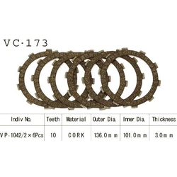 Kit Disques d'Embrayage Garnis Nsr125 R 1990/2002 Kit Disques d'Embrayage Garnis Nsr125 R 1990/2002