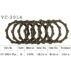 Kit Disques d'Embrayage Garnis Cross Yz 80/1985 1993/2003 Kit Disques d'Embrayage Garnis Cross Yz 80/1985 1993/2003