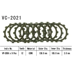 Kit Disques d'Embrayage Garnis Cross Yz/Wr 250 F 2001/2003 Kit Disques d'Embrayage Garnis Cross Yz/Wr 250 F 2001/2003