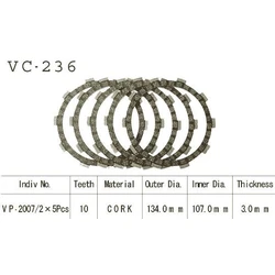 Kit Disques d'Embrayage Garnis Dt 125 Mx 1978/1981 Kit Disques d'Embrayage Garnis Dt 125 Mx 1978/1981