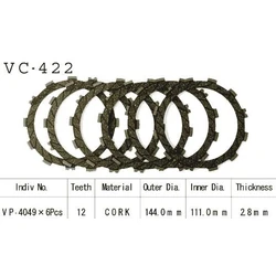 Kit Disques d'Embrayage Garnis Klr250 D 1993/1996 Kit Disques d'Embrayage Garnis Klr250 D 1993/1996