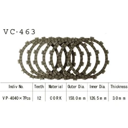 Kit Disques d'Embrayage Garnis Zx-6r Ninja 1990/1996 Kit Disques d'Embrayage Garnis Zx-6r Ninja 1990/1996