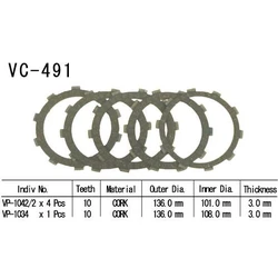 Kit Disques d'Embrayage Garnis 125 Eliminator 2001 Kit Disques d'Embrayage Garnis 125 Eliminator 2001