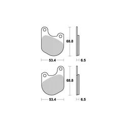 Plaquette de frein Vesrah Organique Plaquette de frein Vesrah Organique