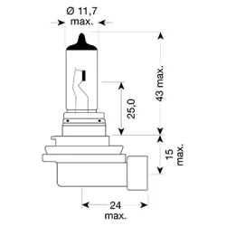 Ampoule H11 - 12V 55W Pgj19-2