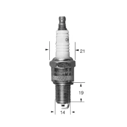 Bougie N7YC Ø14mm Culot: 19mm Equivalence BP7ES Bougie N7YC Ø14mm Culot: 19mm Equivalence BP7ES