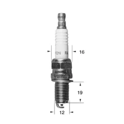 Bougie RA8HC Ø12mm Culot: 19mm Bougie RA8HC Ø12mm Culot: 19mm