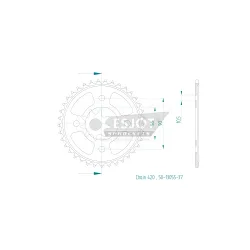 Couronne Acier 37 Dents Couronne Acier 37 Dents