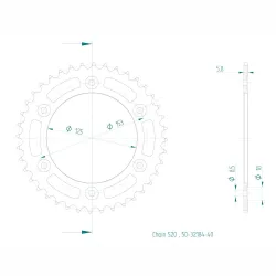 Couronne Acier 40 Dents Couronne Acier 40 Dents
