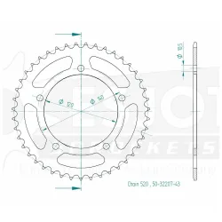 Couronne Acier 43 dents