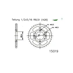 Couronne Acier 44 Dents Couronne Acier 44 Dents
