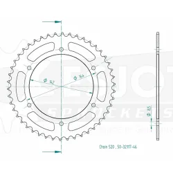 Couronne Acier 46 Dents