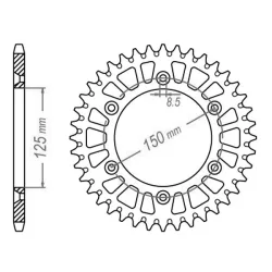 Couronne Alu TT Esjot Couleur