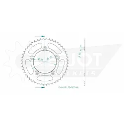 Couronne Alu TT Esjot Orange Couronne Alu TT Esjot Orange