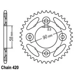 Couronne Anf 125 Innova 03- Couronne Anf 125 Innova 03-