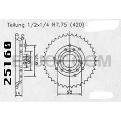 Couronne Derbi Senda/Fenix 96- Couronne Derbi Senda/Fenix 96-