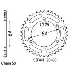 Couronne Gsx 400 Lx 81-82 Couronne Gsx 400 Lx 81-82