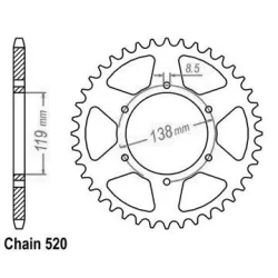 Couronne Husaberg Enduro Z48 Couronne Husaberg Enduro Z48