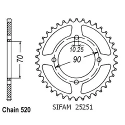Couronne Kawa Ksf 250 Mojave Couronne Kawa Ksf 250 Mojave