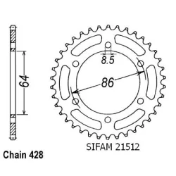 Couronne Ke/Ks 125 76-87 Couronne Ke/Ks 125 76-87