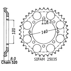 Couronne Klr 600 84-90 Couronne Klr 600 84-90