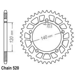 Couronne Racing Alu Gsx-R 600/750 01-04 Couronne Racing Alu Gsx-R 600/750 01-04
