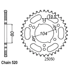 Couronne Racing Alu Pas 520
Couronne Racing Alu Pas 520