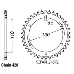 Couronne Tzr 125 R 94-96 Couronne Tzr 125 R 94-96