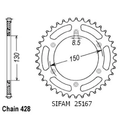 Couronne Xlr 125 R 97-98 Couronne Xlr 125 R 97-98