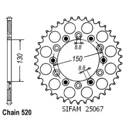 Couronne Xlr 350 84-87 Couronne Xlr 350 84-87