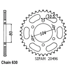 Couronne Z 750 H/L/R 80-84 Couronne Z 750 H/L/R 80-84