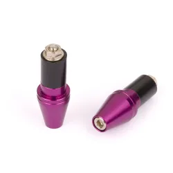 Embouts de Guidon Conique Ø17 Anodisés Violet Embouts de Guidon Conique Ø17 Anodisés Violet