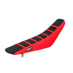 Housse de selle HONDA CRF 150R 2007-2020 TOP BLACK- SIDE RED-STRIPES RED (M115-3BRR) Housse de selle HONDA CRF 150R 2007-2020 TOP BLACK- SIDE RED-STRIPES RED (M115-3BRR)