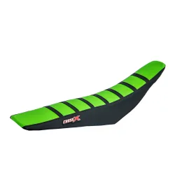 Housse de selle KAWASAKI KX 65 00-20 KLX 110 02-20 TOP GREEN- SIDE BLACK-STRIP Housse de selle KAWASAKI KX 65 00-20 KLX 110 02-20 TOP GREEN- SIDE BLACK-STRIP
