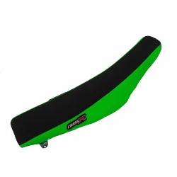 Housse de selle KAWASAKI KX 85 00-13 KX 100 00-13 TOP BLACK- SIDE GREEN (M218-2BG) Housse de selle KAWASAKI KX 85 00-13 KX 100 00-13 TOP BLACK- SIDE GREEN (M218-2BG)