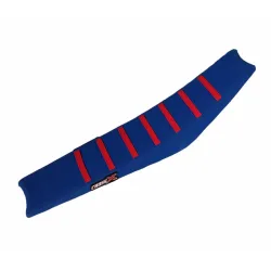 Housse de selle KTM SXF 250-450 16-18 SX 125-150 16-18 SX 250 17-18 EXC 17-19 TOP BLUE- SIDE BLUE-STRIPES RED (M518-3BLBLR)