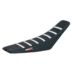 Housse de selle SHERCO SE-R SEF-R 2012 - 2016 TOP BLACK- SIDE BLACK-STRIPES WHITE (M1100-3BBW) Housse de selle SHERCO SE-R SEF-R 2012 - 2016 TOP BLACK- SIDE BLACK-STRIPES WHITE (M1100-3BBW)