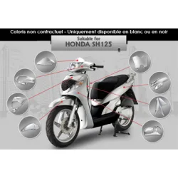 Kit Carrosserie SH125/150 Noir Kit Carrosserie SH125/150 Noir