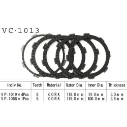 Kit Disques d'Embrayage Garnis Ca 125 Rebel 1995/2000 Kit Disques d'Embrayage Garnis Ca 125 Rebel 1995/2000