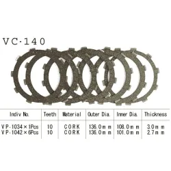 Kit Disques d'Embrayage Garnis Cb250/350/450 1980/1986 Kit Disques d'Embrayage Garnis Cb250/350/450 1980/1986