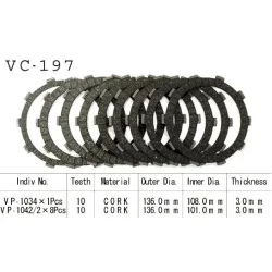 Kit Disques d'Embrayage Garnis Cb600 Hornet 1998/2002 Kit Disques d'Embrayage Garnis Cb600 Hornet 1998/2002