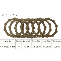 Kit Disques d'Embrayage Garnis Cbr600 F 1999/2000 Kit Disques d'Embrayage Garnis Cbr600 F 1999/2000
