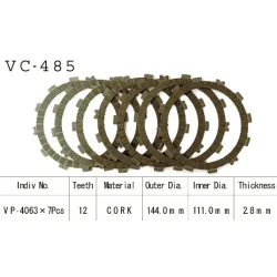 Kit Disques d'Embrayage Garnis Cross Kx125 K1/K2/K3 1994/1996 Kit Disques d'Embrayage Garnis Cross Kx125 K1/K2/K3 1994/1996