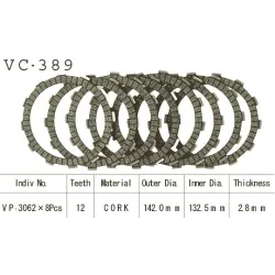 Kit Disques d'Embrayage Garnis Cross Rm 125 1992/2003 Kit Disques d'Embrayage Garnis Cross Rm 125 1992/2003