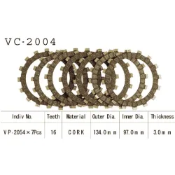 Kit Disques d'Embrayage Garnis Cross Yz 125 1988/1990 Kit Disques d'Embrayage Garnis Cross Yz 125 1988/1990