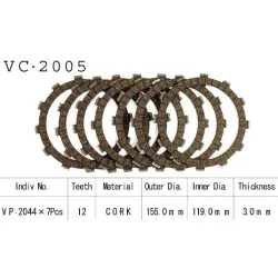 Kit Disques d'Embrayage Garnis Cross Yz 250 1988/1991 Kit Disques d'Embrayage Garnis Cross Yz 250 1988/1991