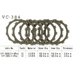 Kit Disques d'Embrayage Garnis Dr 650 R/Rs 1990/1995 Kit Disques d'Embrayage Garnis Dr 650 R/Rs 1990/1995